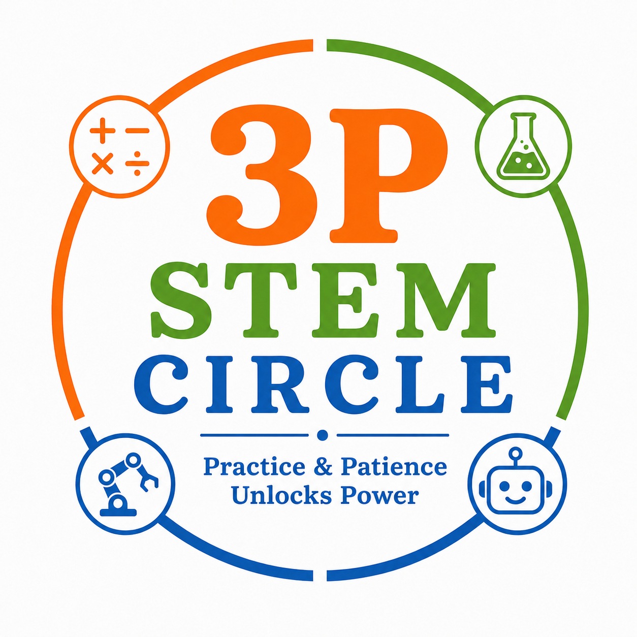 3P STEM Circle logo